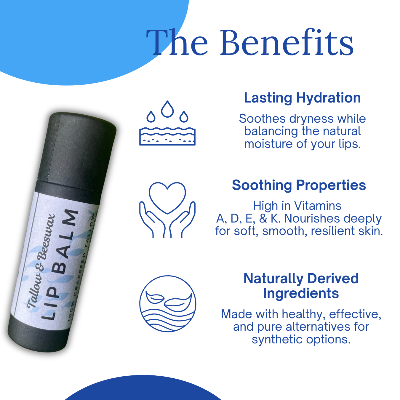 Doo's Naturals Tallow & Beeswax Lip Balm